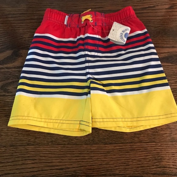 NWT Ruggedbutts Striped Swim Suit 2T - Picture 2 of 5